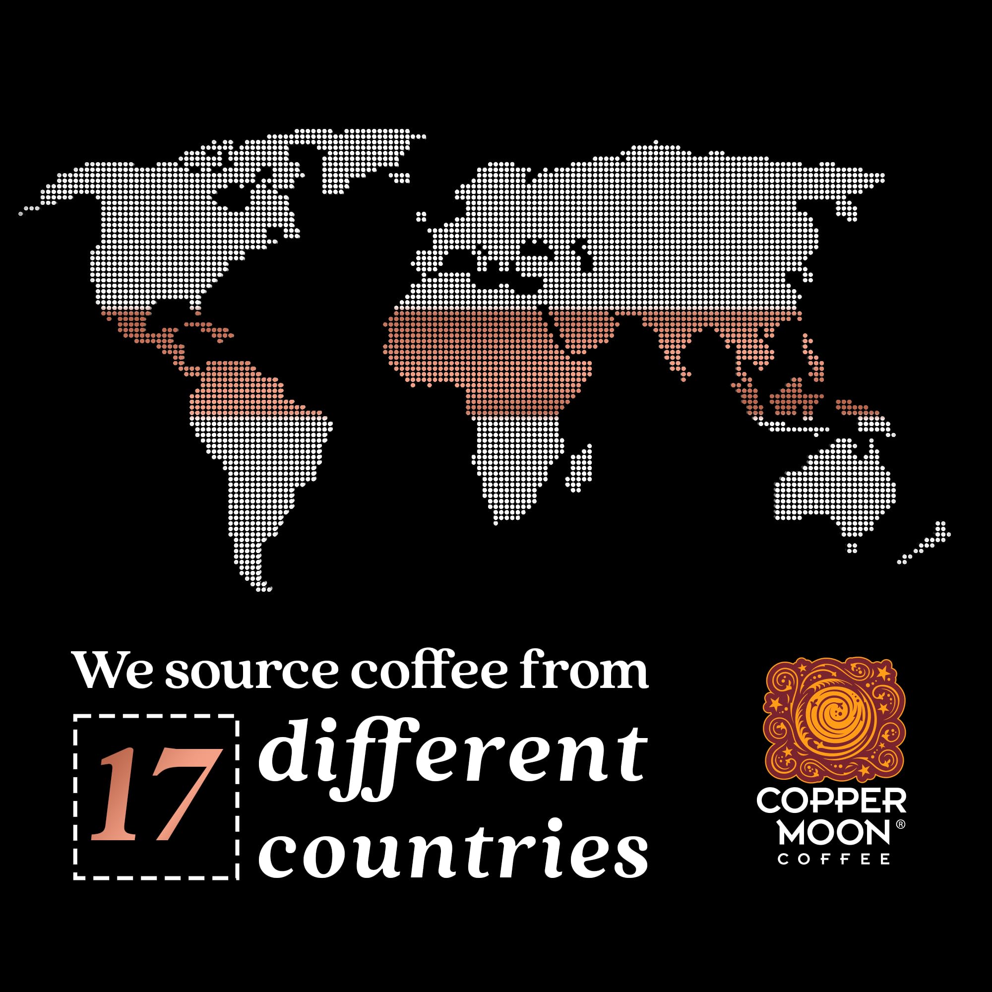 Copper Moon Whole Bean Coffee, Medium Roast, Stargazer Blend, 5 lb