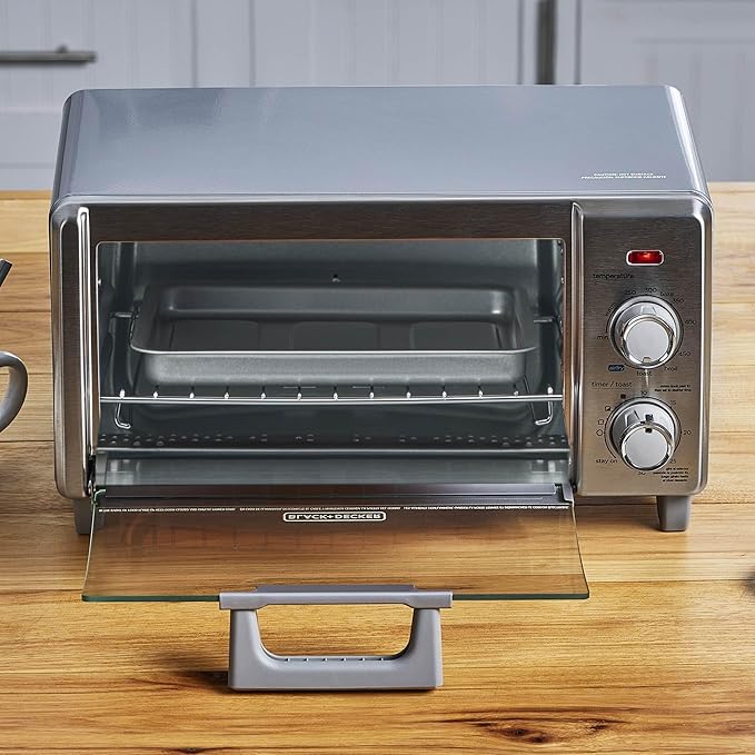 BLACK+DECKER 4-Slice Air Fry Toaster Oven, 5-in-1 Countertop Oven