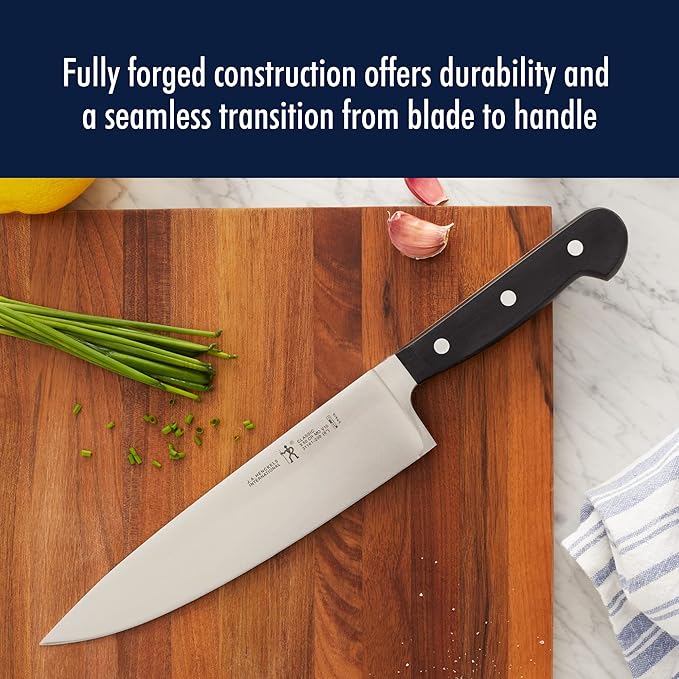 HENCKELS Classic 3-Pc Starter Chef Knife Set, Razor-Sharp German Engineered