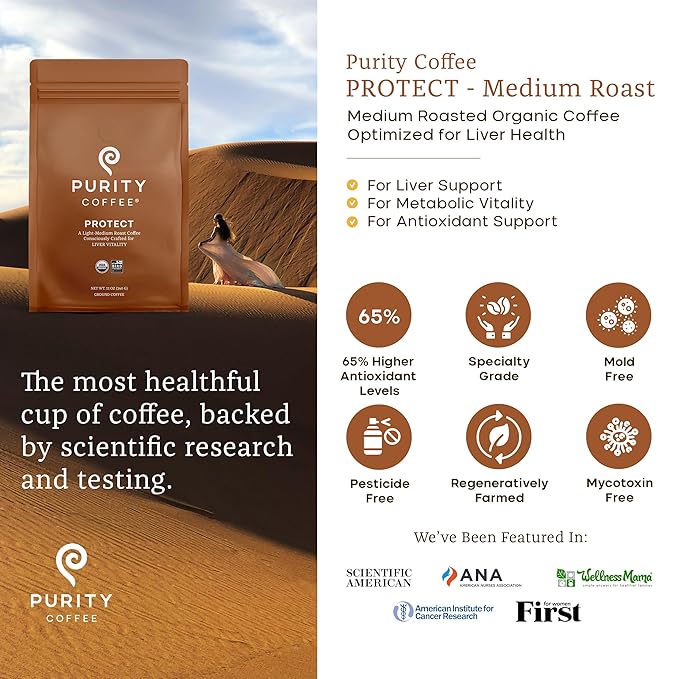 PROTECT High Antioxidant Light-Med Roast Ground (12oz Bag)