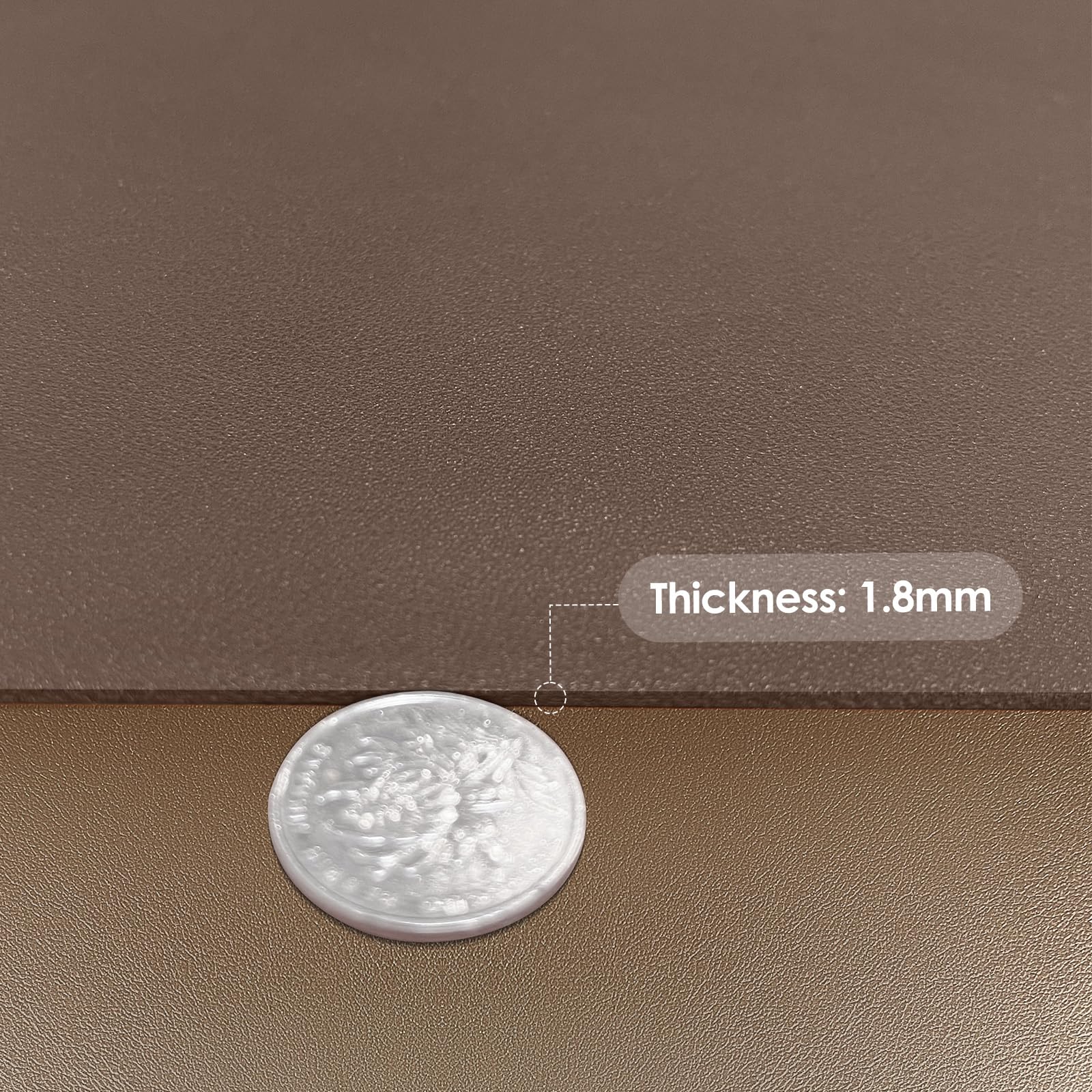 Zinkooat Faux Leather Table Cover,1.8mm Thick,42x60 Inch Table Protector,Table Protector for Dining Room Table,Table Cover Protector,Wood Table Protector(Mud Color+Champagne Gold,42x60)