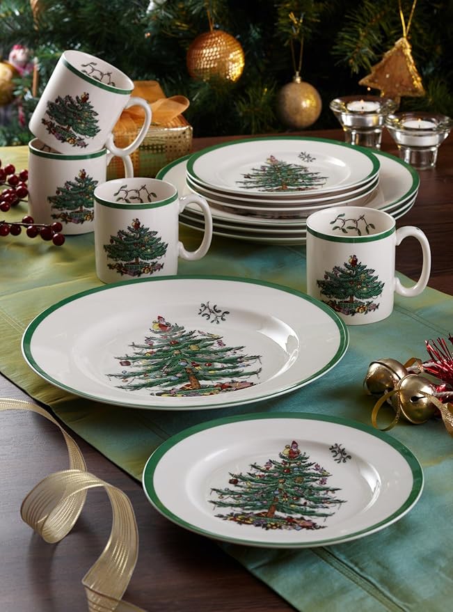 Spode Christmas Tree 4-Piece Dinnerware Setting