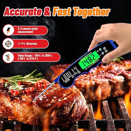 Meat Thermometer Digital, Instant Read Digital Meat Thermometer