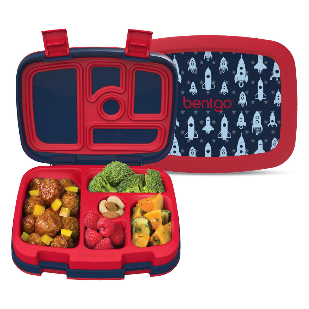 Bentgo Kids Prints Leak-Proof 5-Compartment Bento-Style Kids Lunch Box