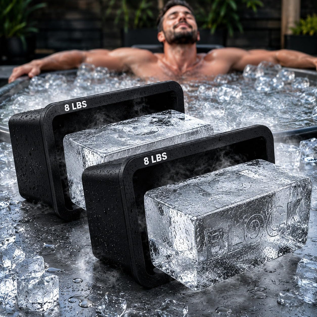 Extra Large Ice Block Mold (2-Pack) – 8 lbs Silicone Ice Brick Maker for Ice Bath & Cold Plunge – Giant Cube for Recovery, Muscle Relief & Coolers, Dishwasher Safe