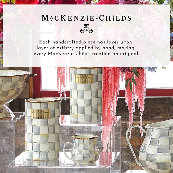 MACKENZIE-CHILDS Everyday Bowl, Extra Small, Gray-and-White Sterling Check