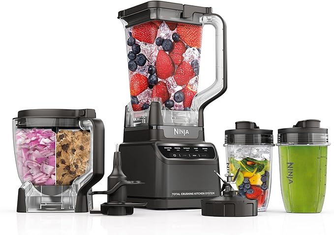 Ninja Kitchen System All-in-One, 72oz Pitcher, 8-Cup, 1200W, Grey, BR601AMZ