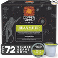 Copper Moon K-Cup Coffee Pods, Light Roast, Bean Me Up Blend, 72 Count