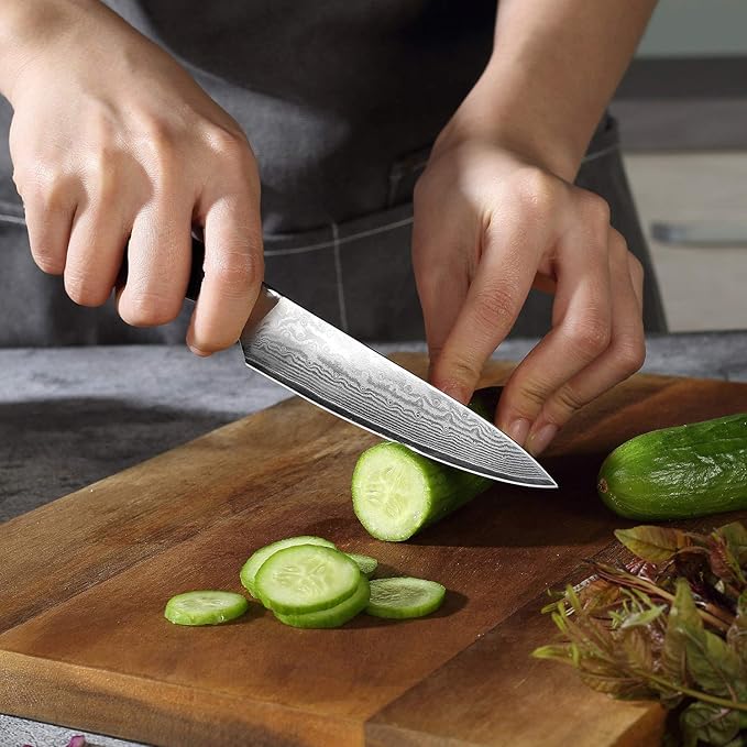 PAUDIN Utility Knife 5'', 67-Layer Forged Damascus Kitchen Knives