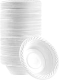 PLASTICPRO 5 ounce Round Plastic Dessert Bowls Microwaveable 400 Count