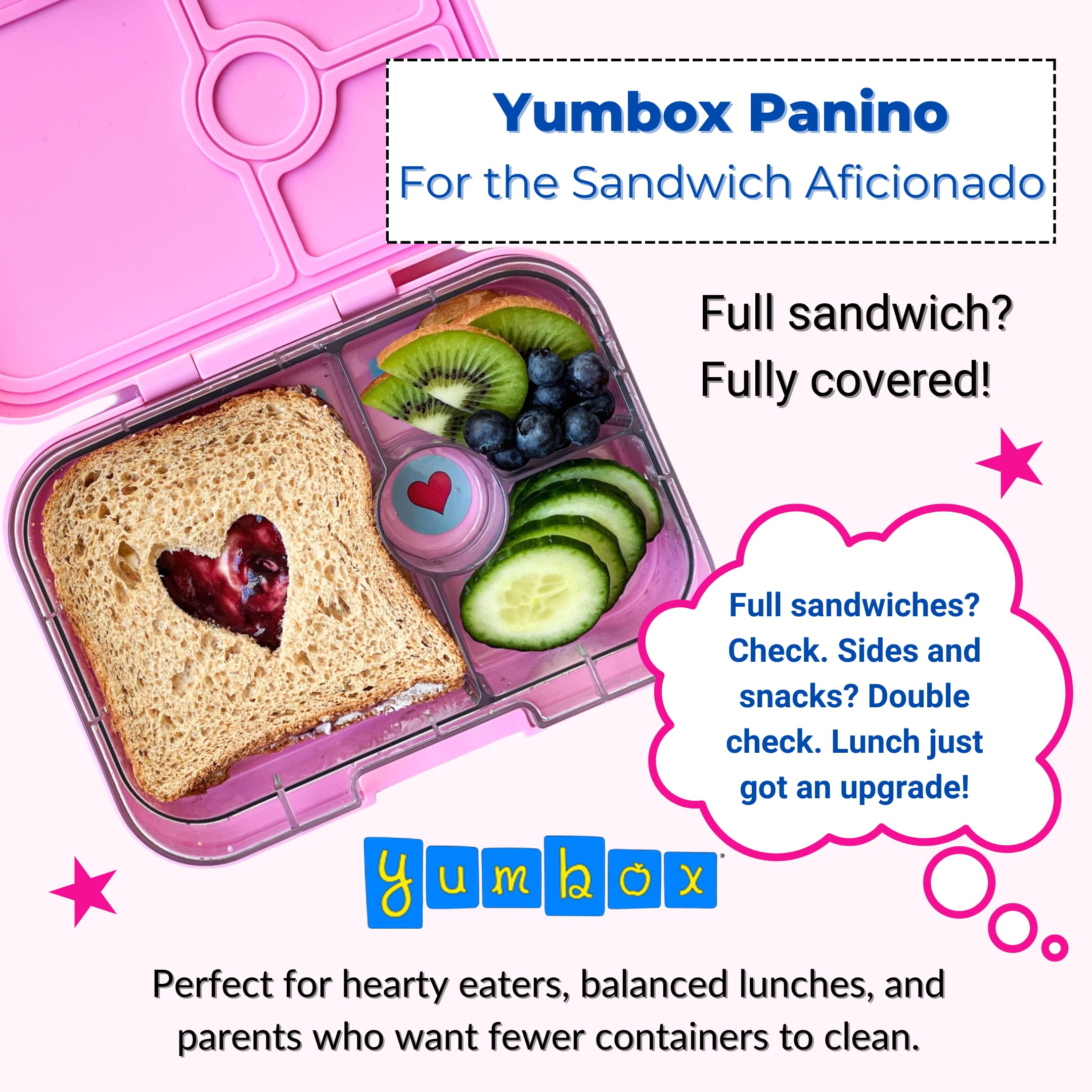Yumbox Panino Leakproof Bento Lunch Box - Lavande Purple Unicorn