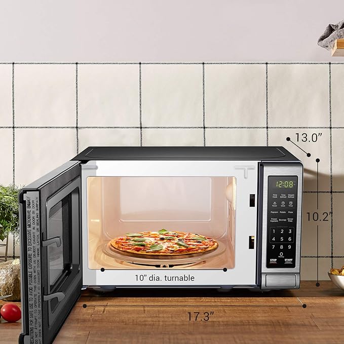 BLACK+DECKER Countertop Microwave Oven, 0.7 Cu.Ft, 700W, Stainless Steel