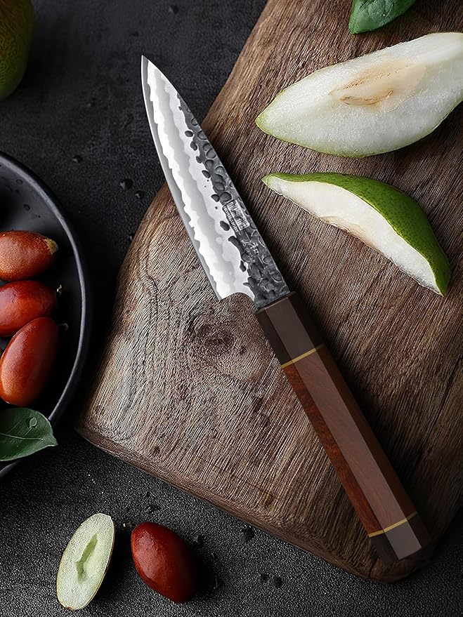 HOSHANHO Paring Knife 3.75", Razor Sharp Fruit Knife for Peeling & Coring