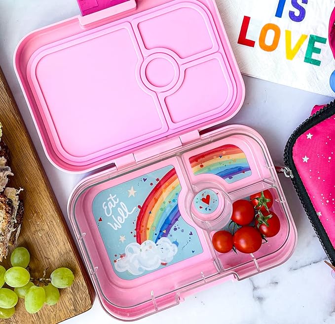 Yumbox Panino Leakproof Bento Lunch Box, Power Pink Rainbow