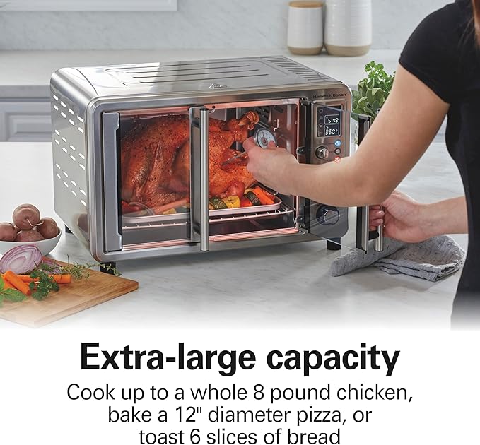 Hamilton Beach 6-in-1 XL Digital Air Fryer Toaster Oven Combo