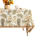 patdrea Vintage French Linen Tablecloth,Rectangular,94"x63"-Lysaniya