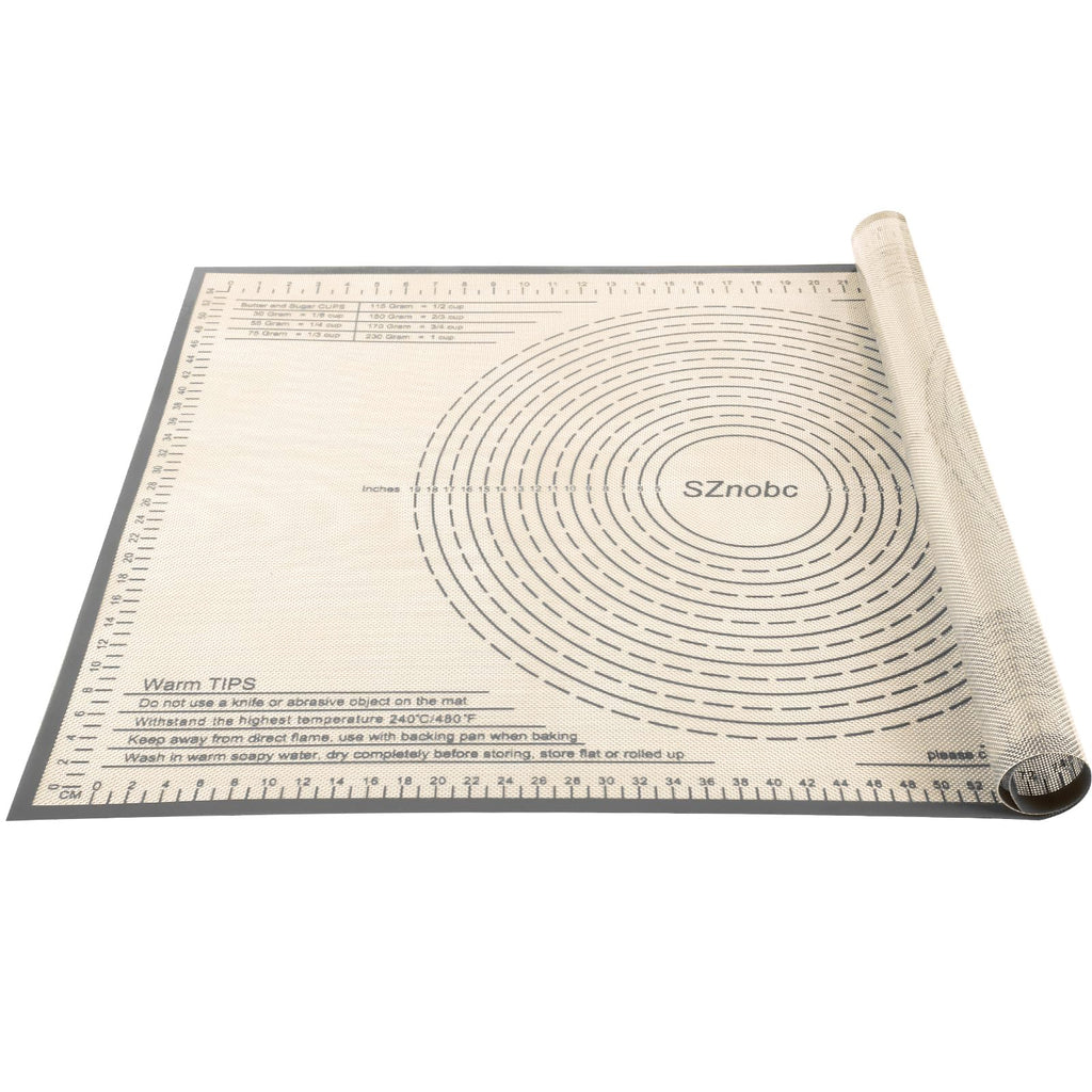 Silicone Pastry Mat 36X24 inch Baking mat Perfect for Dough, Pastry, Pie Crust, Fondant, Cookies, Bread, Pasta/Pizza,Pastry Board, Kitchen Counter Mat