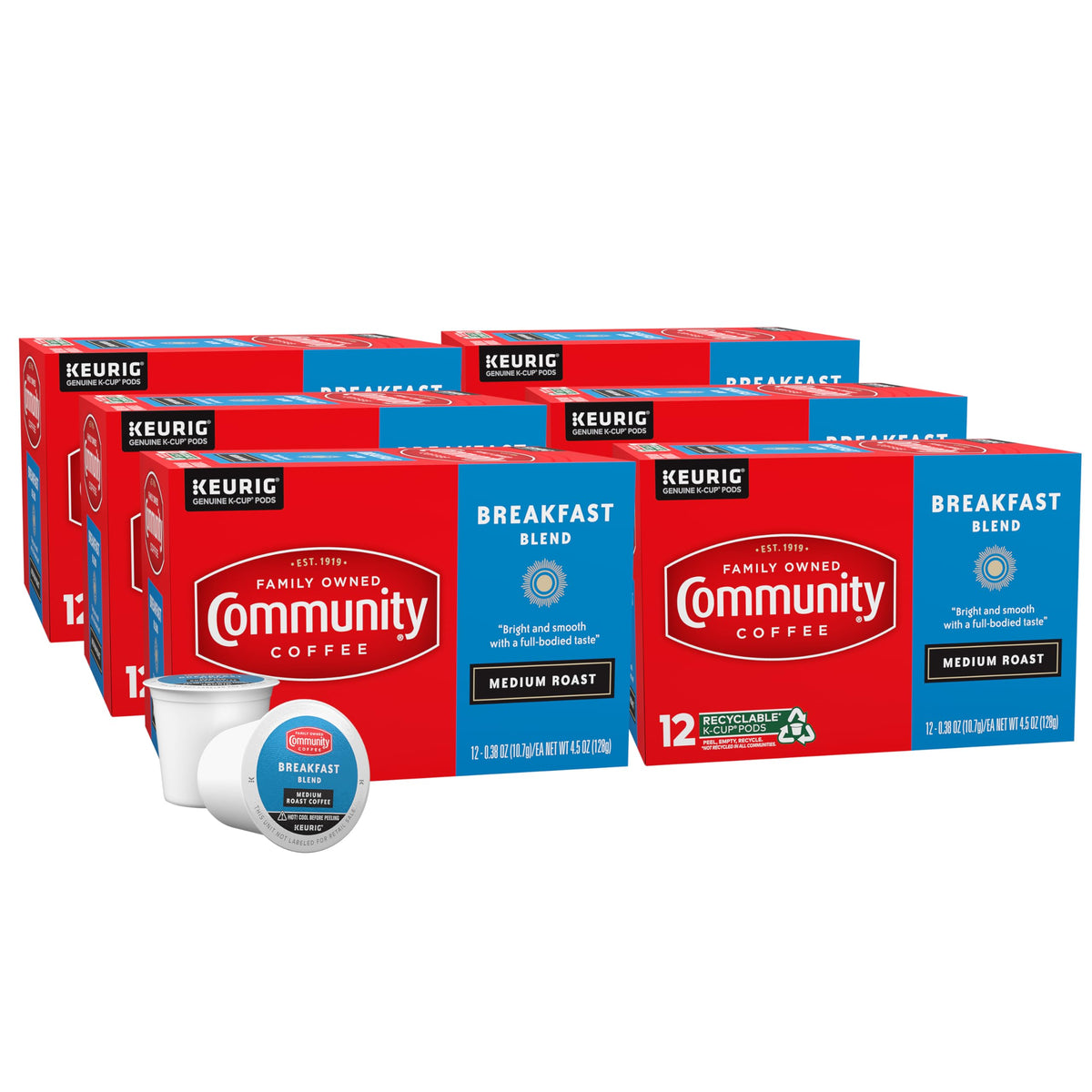Community Coffee Grandma's Sugar Cookie Keurig K-Cup Pods, Limited Edition Holiday Flavor, Natural Ingredients, 10 Count (Pack of 1)
