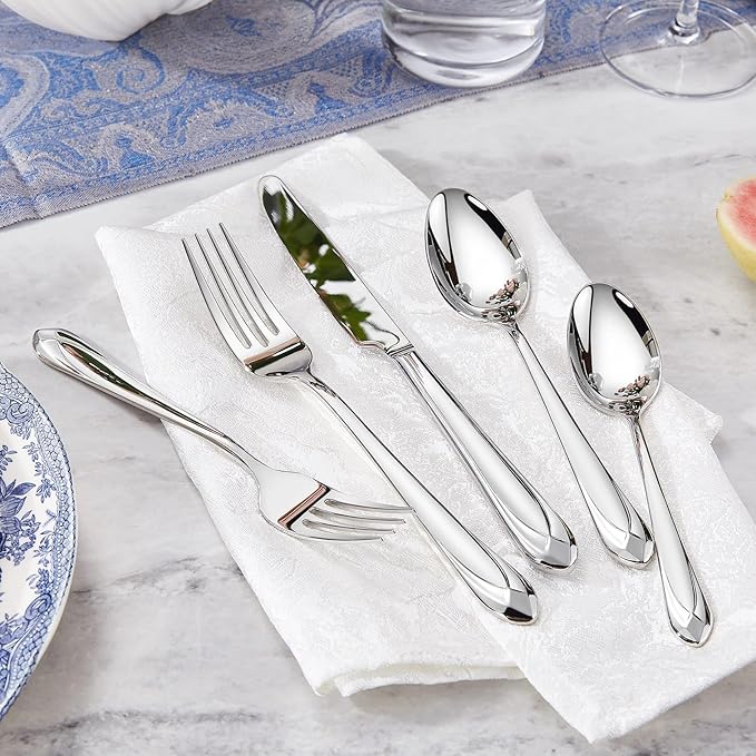 KEAWELL Premium Astra 4-Piece 5.8-Inch Dessert Spoon Set (4, Small Spoons)