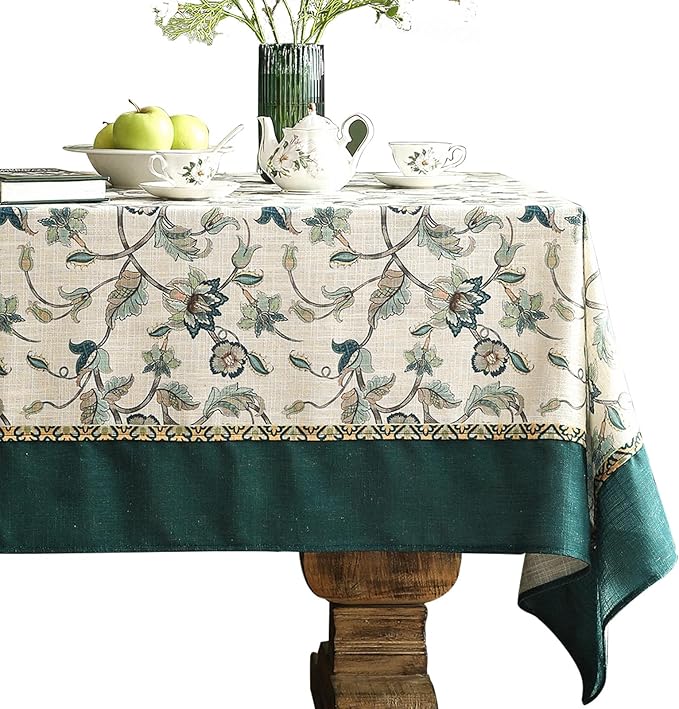 patdrea Vintage French Linen Tablecloth,Square,67"x67"-Noah