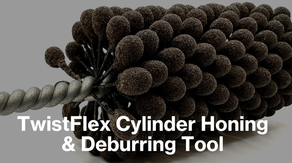 3-1/2" 240 Aluminum Oxide TwistFlex Cylinder Hone for 3.26"- 3.51" Bores