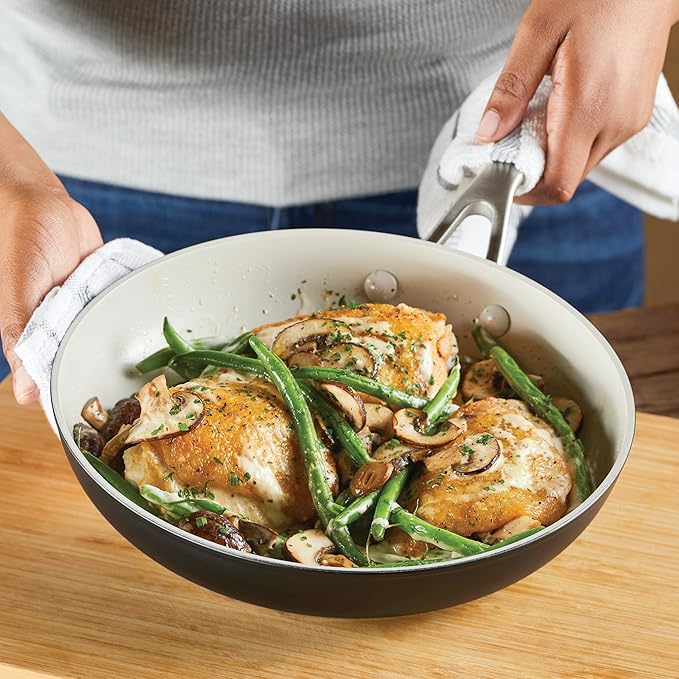 KitchenAid Hard-Anodized Ceramic Nonstick Frying Pan, 10-Inch