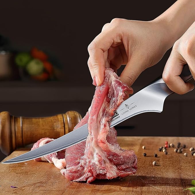 HOSHANHO BBQ Carving Knife Set, Brisket Slicing & Boning Knife for Meat