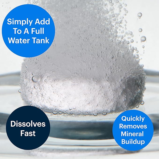 Essential Values Descaling Tablets, Descaler for Keurig Coffee Machines, Coffee Maker Cleaner for Breville, Delonghi, Jura, Miele, Bosch, Tassimo Espresso Machines and Miele Steam Ovens (Pack of 12)