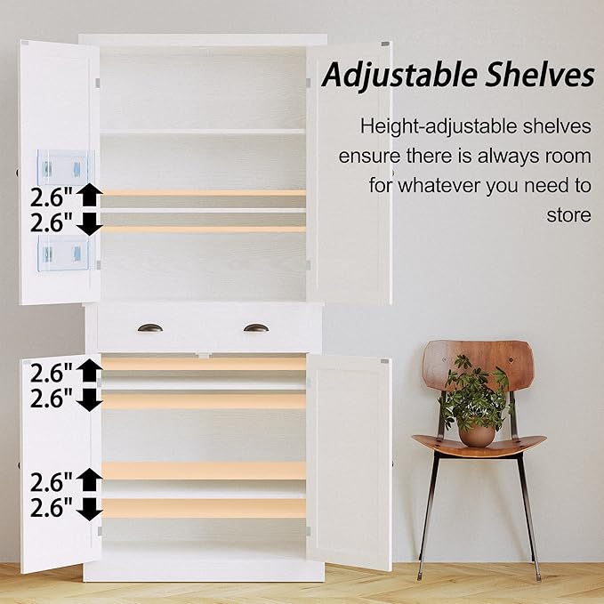 IRONCK Storage Cabinet with Drawers and Doors for Living Room and Entryway