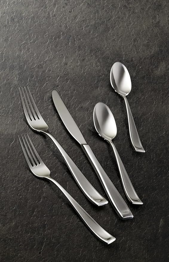 Oneida Moda 75-Piece 18/10 Silverware Set for 12, Flatware