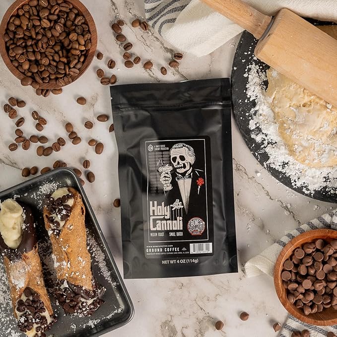 Bones Coffee Company NEW Favorite Flavors Sample Pack, Assorted Flavored Coffee Low Acid Medium Roast Arabica Beans Specialty Coffee Gifts, Auto Drip and French Press Compatible, 4 oz Pack of 5 Ground