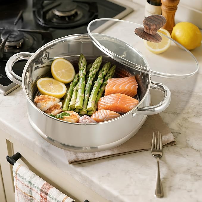 MAISON ARTS Pots and Pans Set, Granite Kitchen Induction Cookware Sets