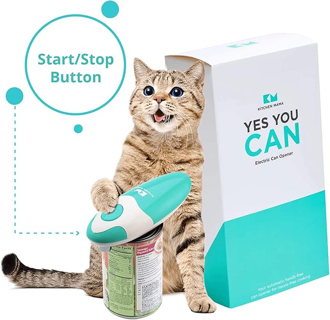 Kitchen Mama Auto Electric Can Opener, Teal