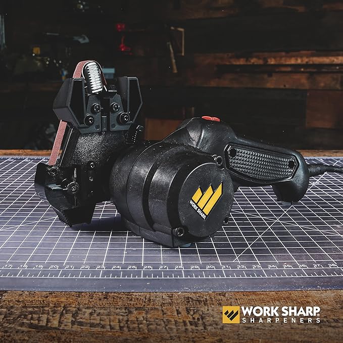 Work Sharp MK2 Electric Knife Sharpener – Adjustable 2-Speed Knife Sharpening System for Kitchen Knives, Pocket Knives, Scissors, Axes & Garden Tools