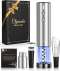 Electric Wine Opener Set - Premium Wine Gifts with Wine Opener, Foil Cutter, Wine Aerator, Vacuum Stopper, and Elegant Gift Box - Ideal Christmas Gift for Unforgettable Moments