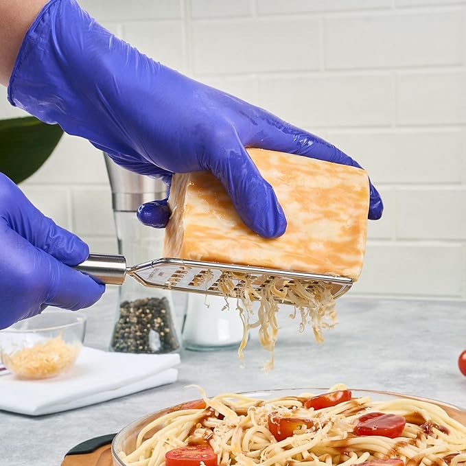 Restaurantware Stainless Steel Coarse Cheese Grater - 6 Pack - German Standard Lemon Zester with Ergonomic Handle, Sharp Blades, Dishwasher Safe - Handheld Kitchen Grater for Parmesan, Garlic, Ginger