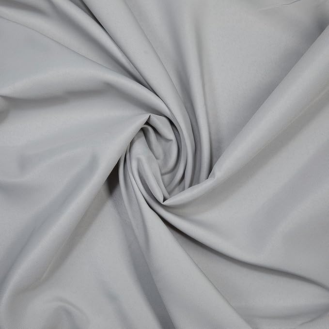 Gee Di Moda Rectangle Tablecloth - 60 x 84 Inch Silver Table Cloth for 5 Foot Rectangle Tables - Heavy Duty Washable Fabric - for Holiday Party, Dinner, Weddings, Baby Shower & Events