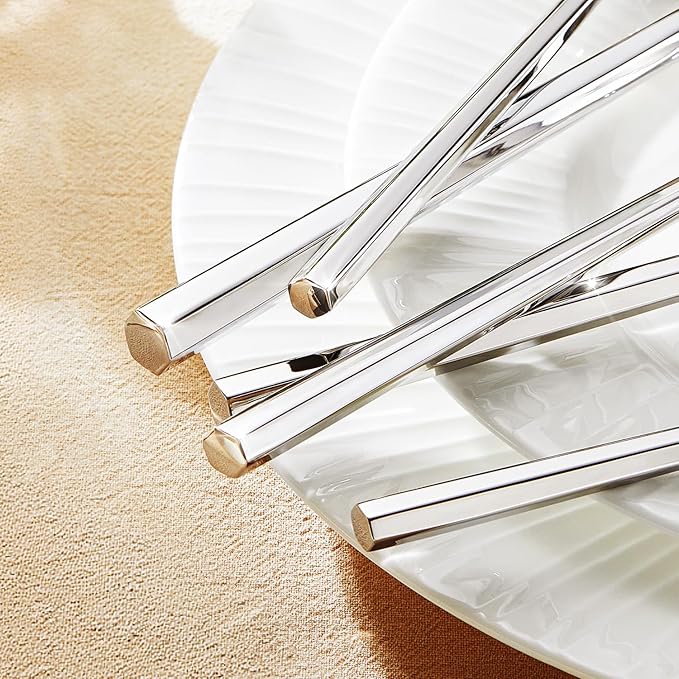 KINGSTONE 40-Piece Silverware Set, 18/10 Stainless Steel