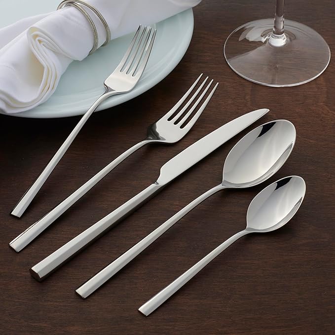Oneida Doublet 20-Piece 18/0 Silverware Set for 4, Flatware