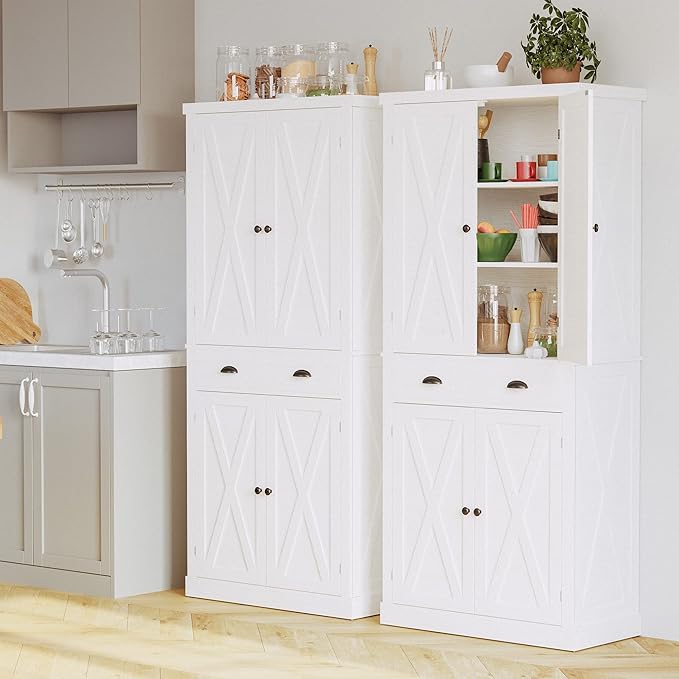 IRONCK Storage Cabinet with Drawers and Doors for Living Room and Entryway