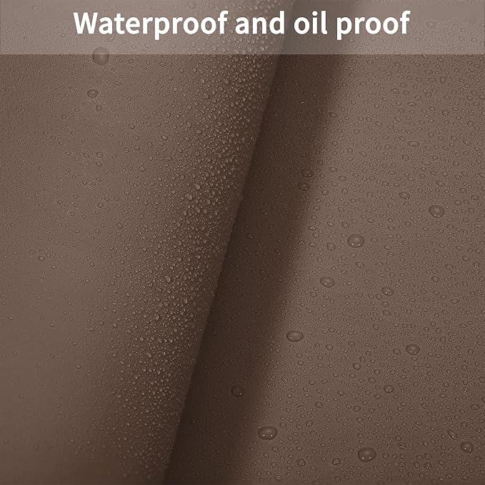 Zinkooat Leather Desk Mat,1.8mm Thick,15.75x63 Inch Desk Cover,Desk Protector Mat,Dresser Cover Top,Faux Leather Table Cover,Office Desk Cover,Gold Desk Mat(Mud Color+Champagne Gold,15.75x63)