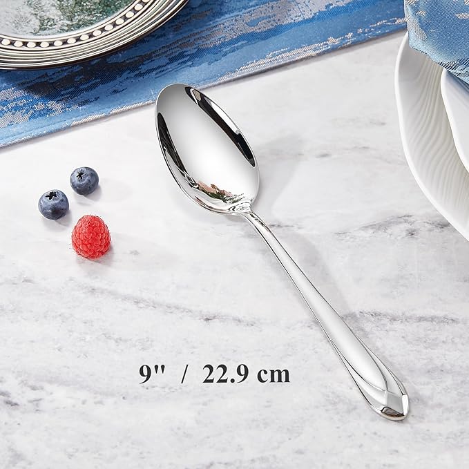 KEAWELL Premium Astra 4-Piece 9-Inch Serving Spoon Set (4, Serving Spoons)
