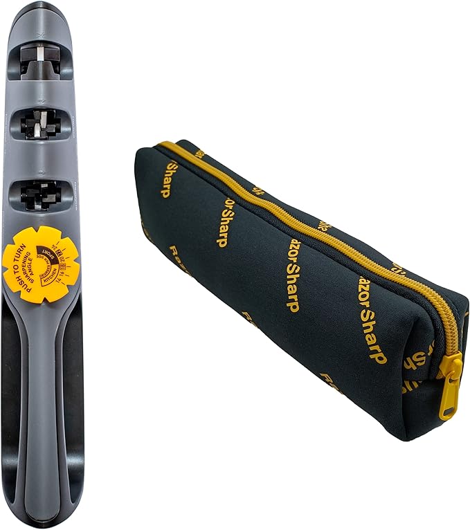 RazorSharp™ Knife & Scissor Sharpener | Adjustable 14-24 Degree Angle Guide