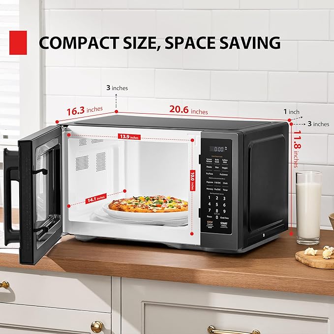 TOSHIBA Countertop Microwave Oven with Smart Sensor, 1.2 Cu.Ft, 1000W