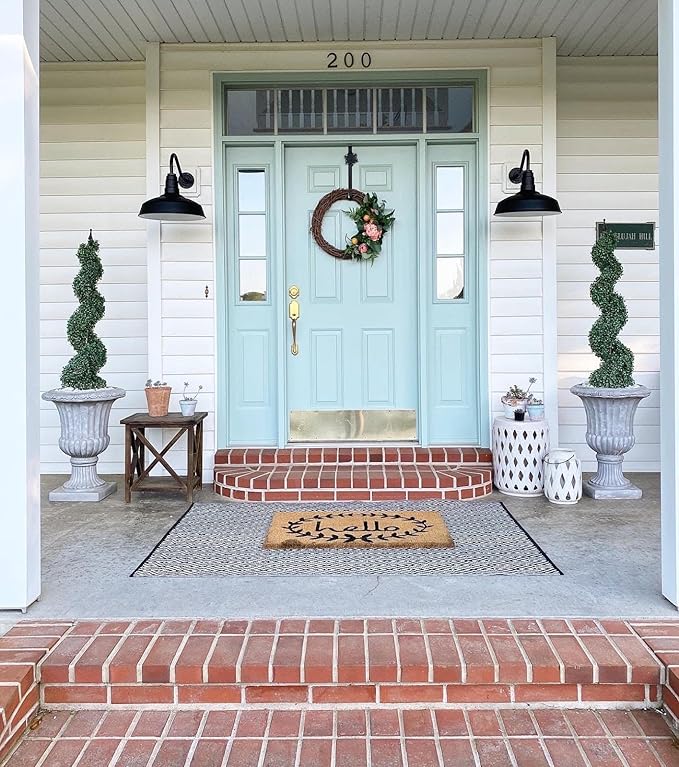 Upslope Gooseneck Barn Light Outdoor | Farmhouse Exterior Wall | Black