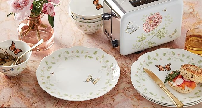 Lenox 894543 Butterfly Meadow Vines 4-Piece Rice Bowl Set