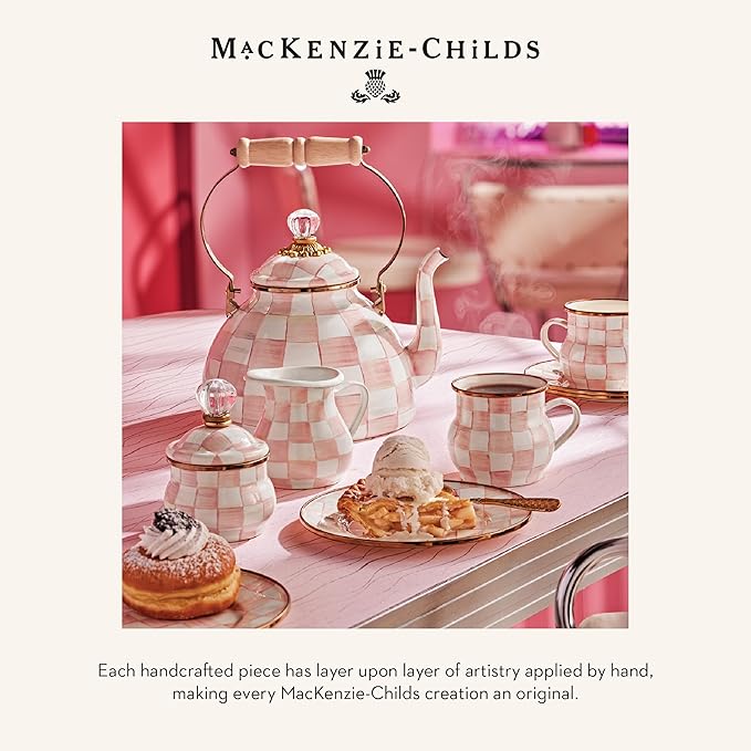 MACKENZIE-CHILDS Everyday Bowl, Medium, Pink-and-White Rosy Check