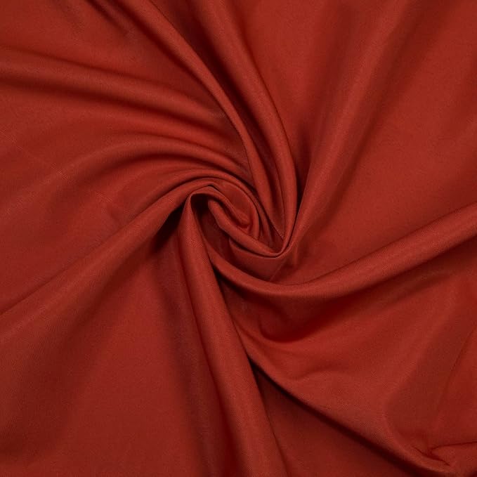 Gee Di Moda Rectangle Tablecloth - 90 x 132 Inch Burnt Orange Table Cloth for 6 Foot Tables with Floor-Length Drop - Heavy Duty Washable Fabric for Holiday Party, Dinner, Weddings & Baby Shower