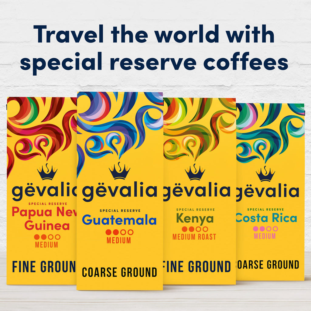 Gevalia Special Reserve Guatemala Single Origin Medium Roast Coarse Ground Coffee (10 oz Bag)