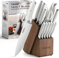 Fikshot 14-Piece Knife Set – German High Carbon Stainless Steel, White